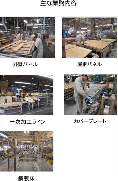 九州工場主な業務内容